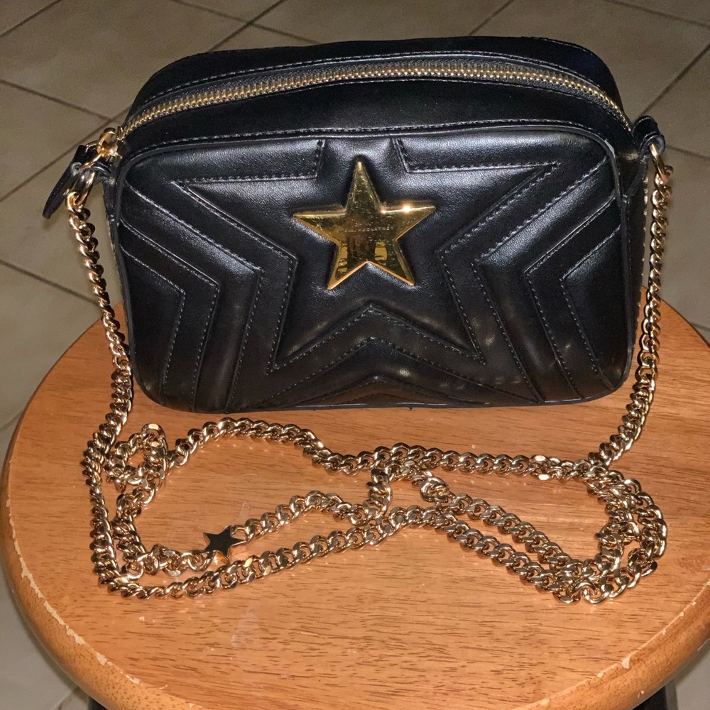 Stella McCartney Quilted Faux Leather Camera Bag